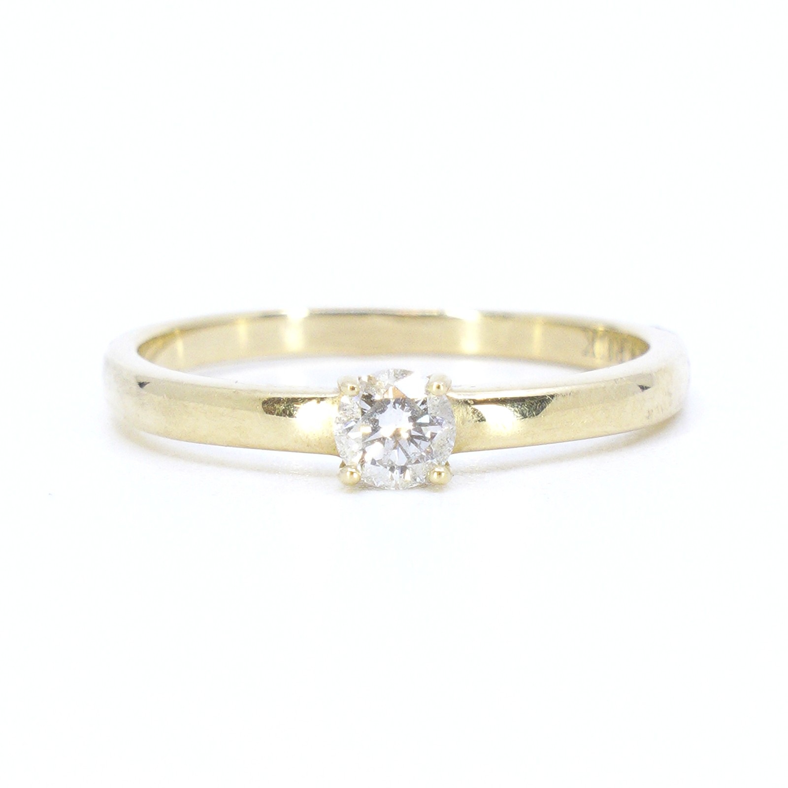 Solitärring med diamant 1x ca 0,18ct