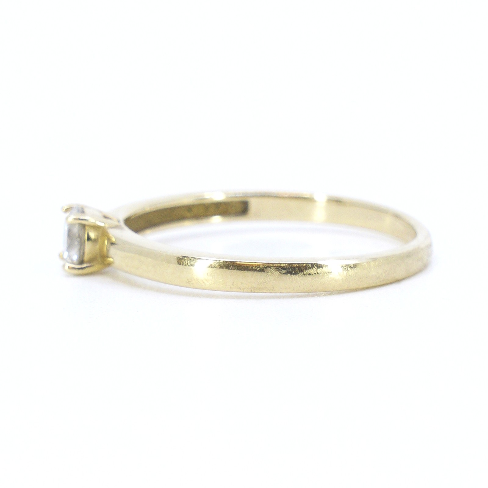 Solitärring med diamant 1x ca 0,18ct