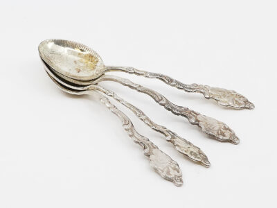 Matsilver 4st kaffeskedar