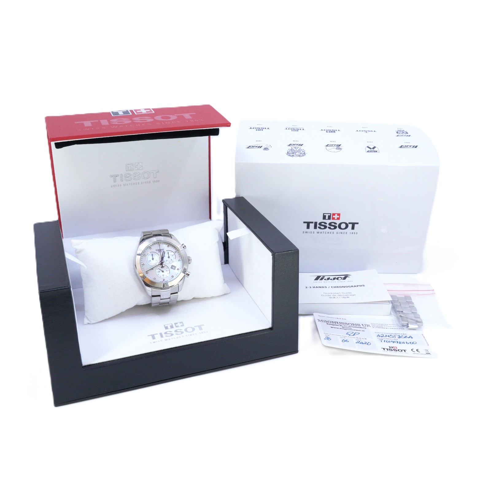 Armbandsur Tissot PR100 Chronograph Stål Boett Ø38mm - Full Set