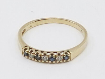 Ring Guld med diamanter 18K Ø19