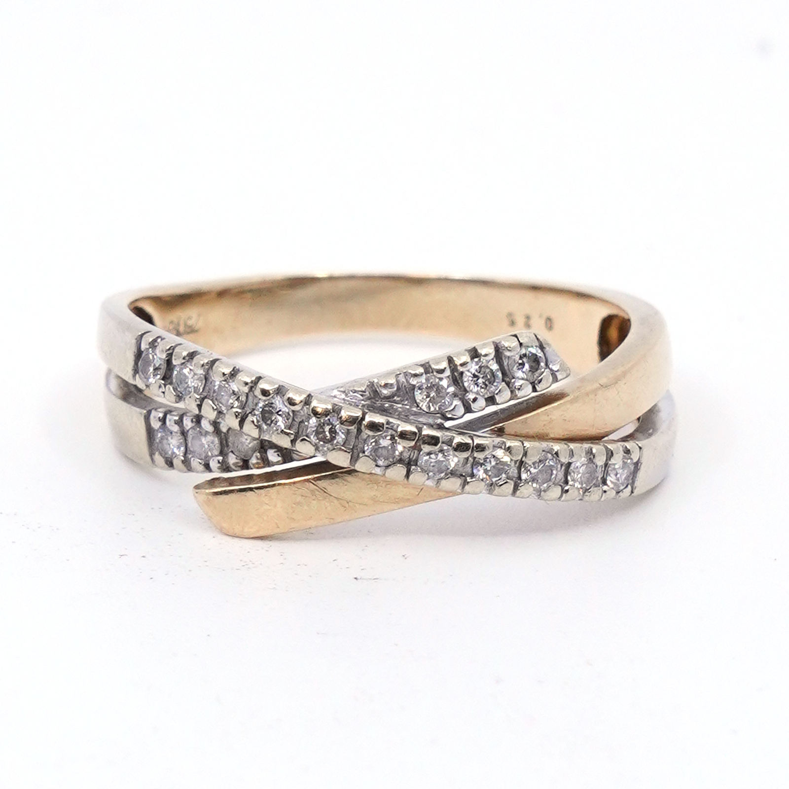 Ring tvåfärgat Guld 18K