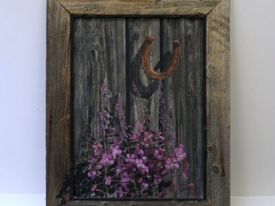Bertil Appelgren, Olja på duk, blomstermotiv, signerad APEL 97
