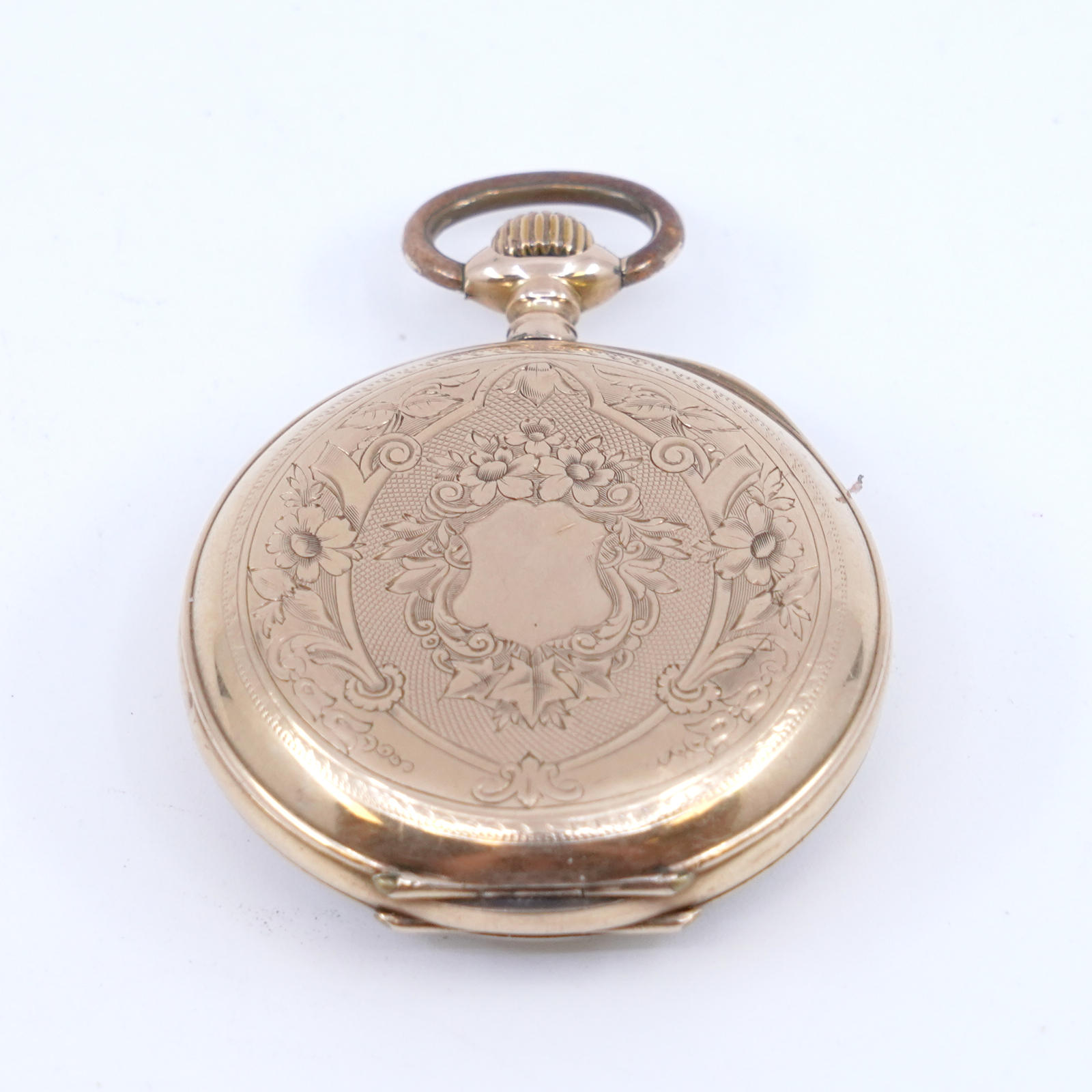 Fickur 18K 39,6g Boett 37mm manuell med liten sekundvisare