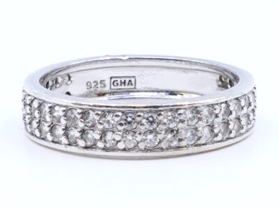 Ring Silver S925 3,3g Ø18 med stenar