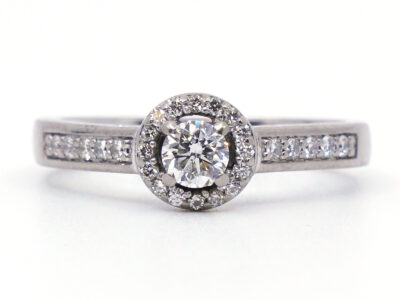 Ring vitguld 18K