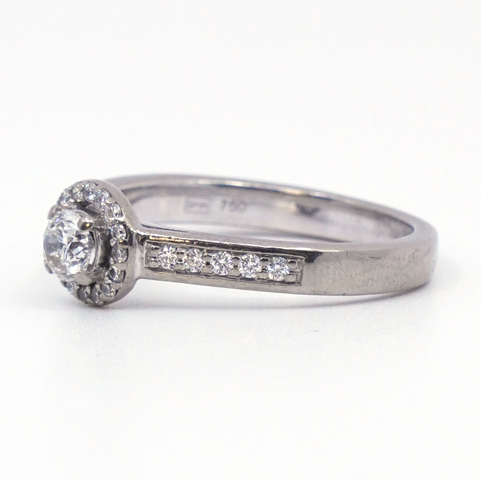 Ring vitguld 18K