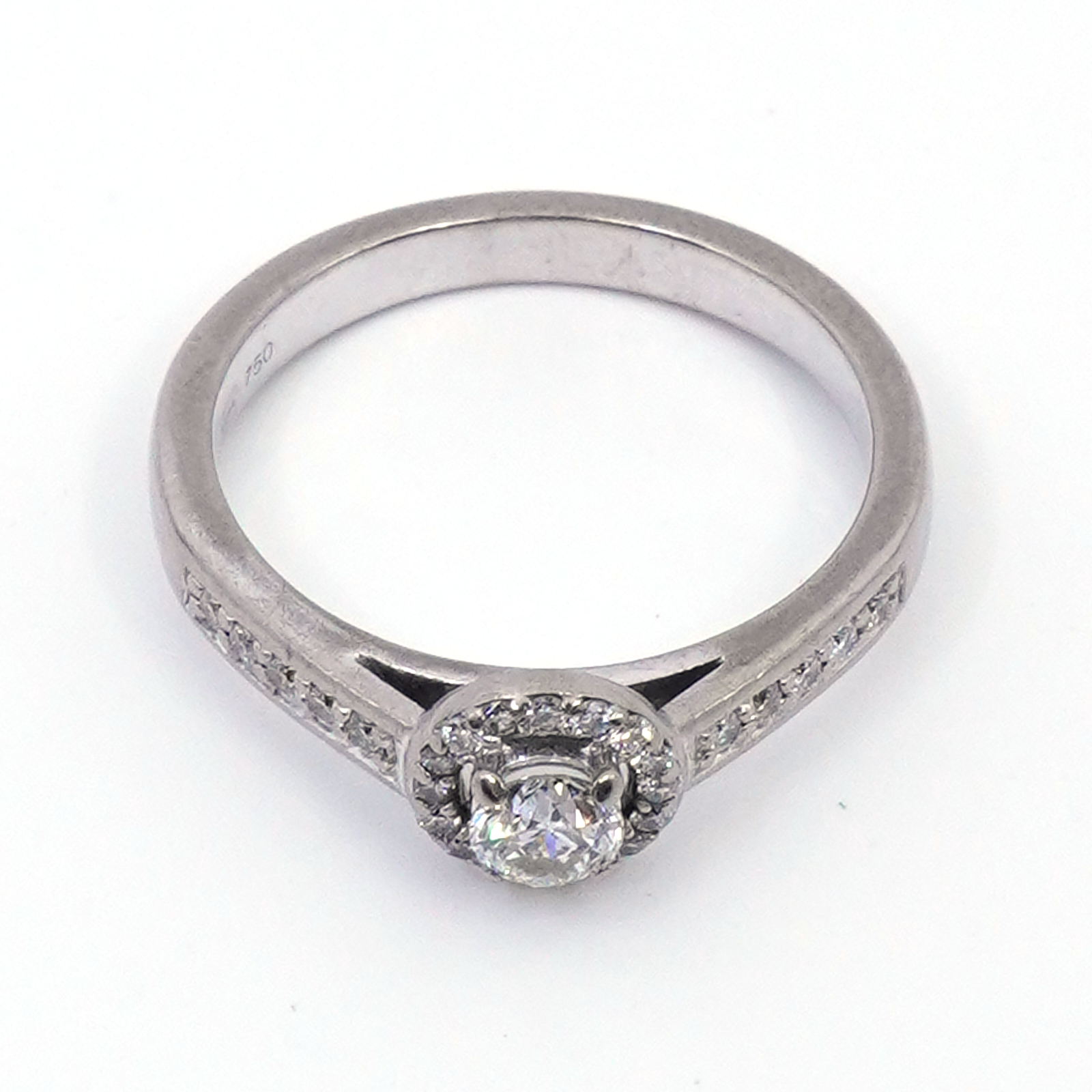 Ring vitguld 18K