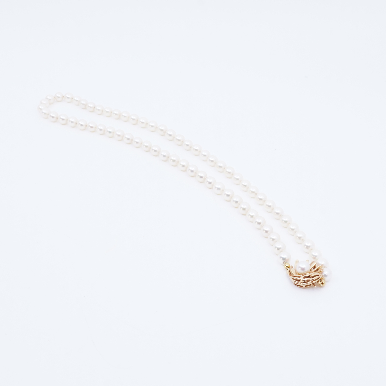 Pärlcollier med lån 18K