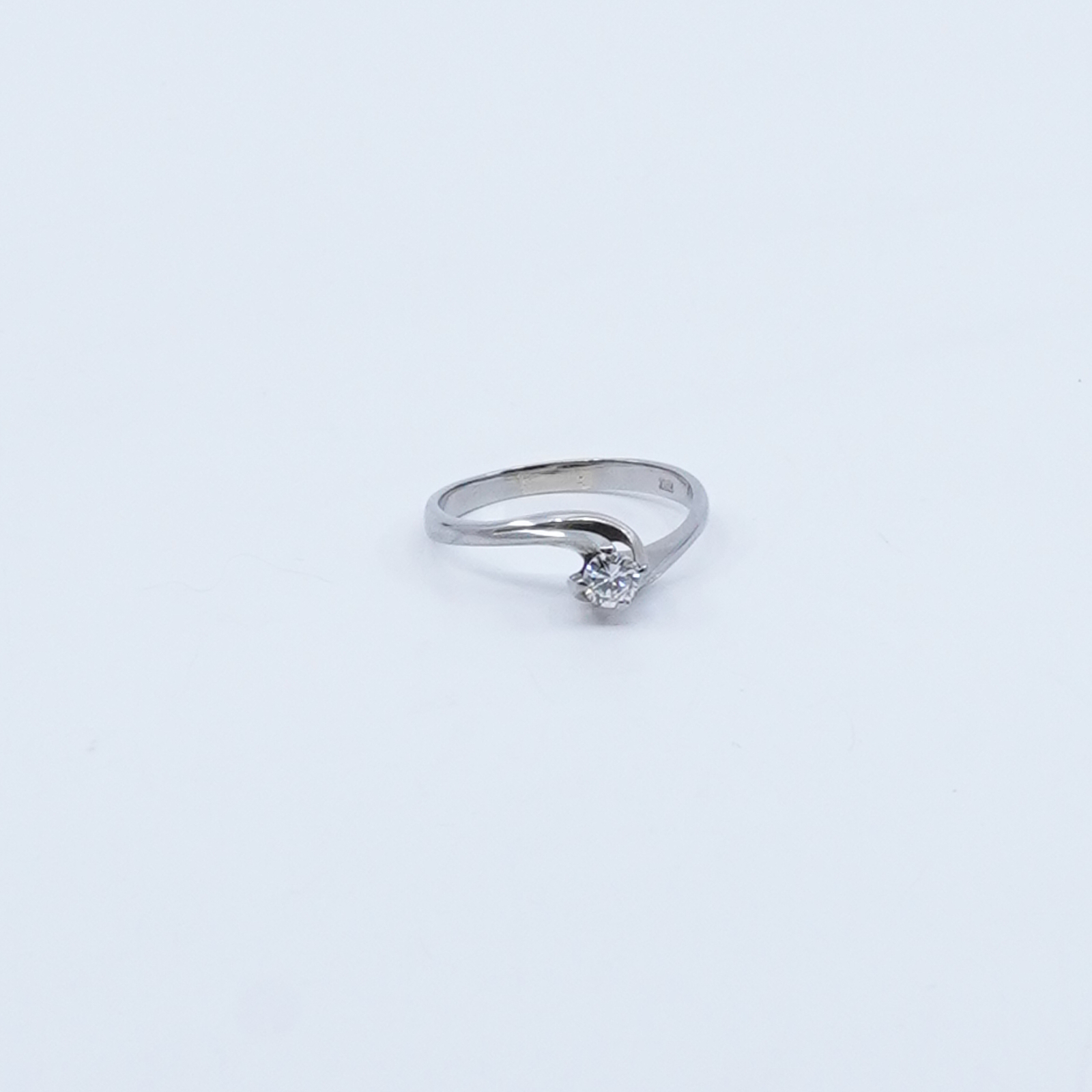 Ring vitguld 18K