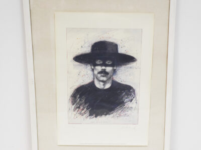 Lasse Åberg (1940-) Litografi Who's Zorro Now