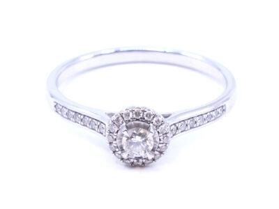 Ring Vitguld 18K