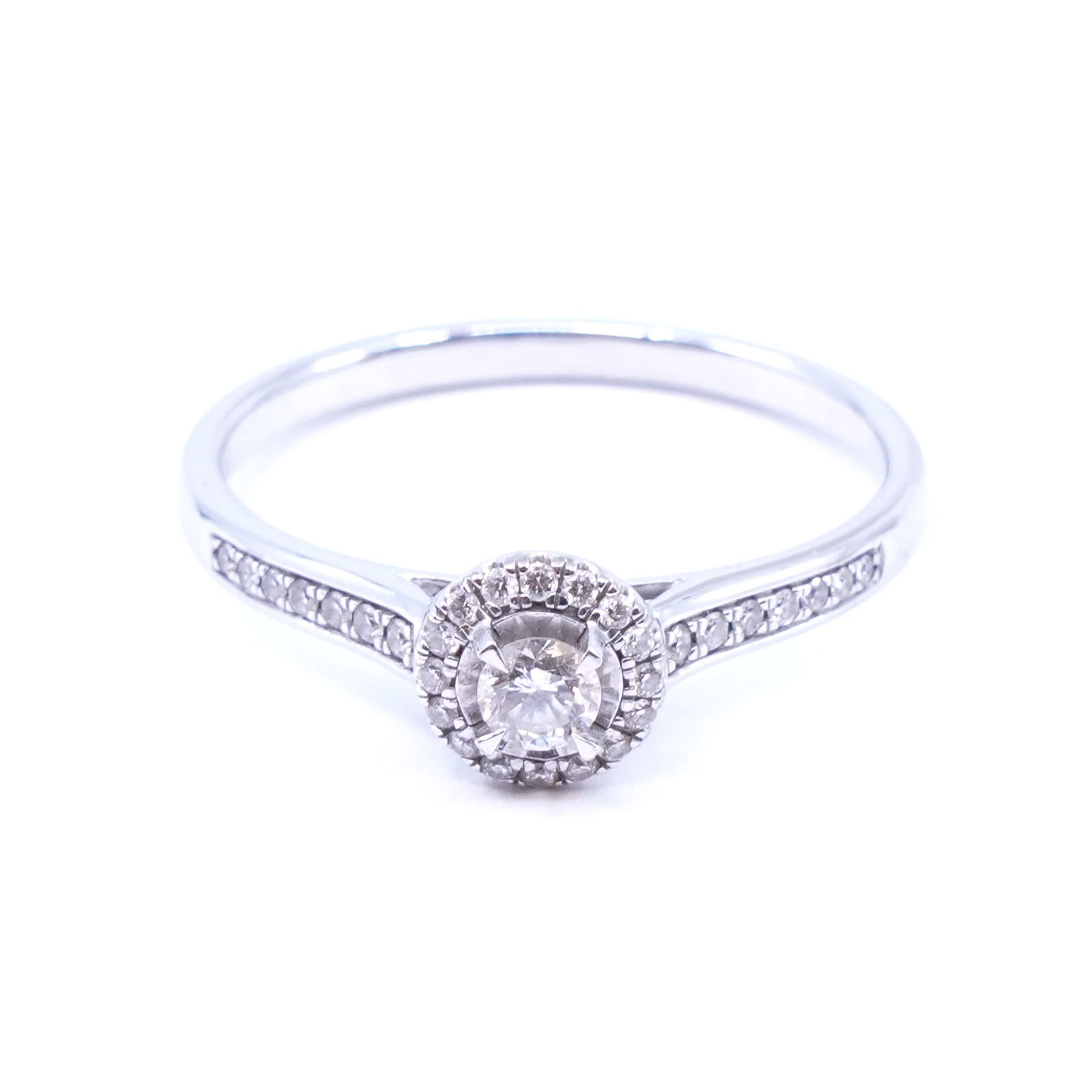 Ring Vitguld 18K