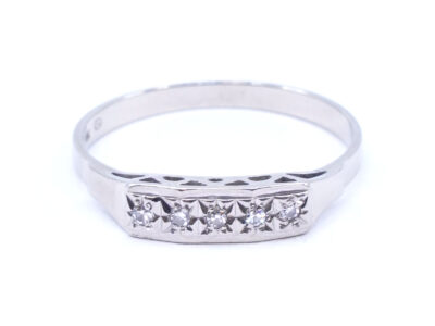 Ring Vitguld 18K