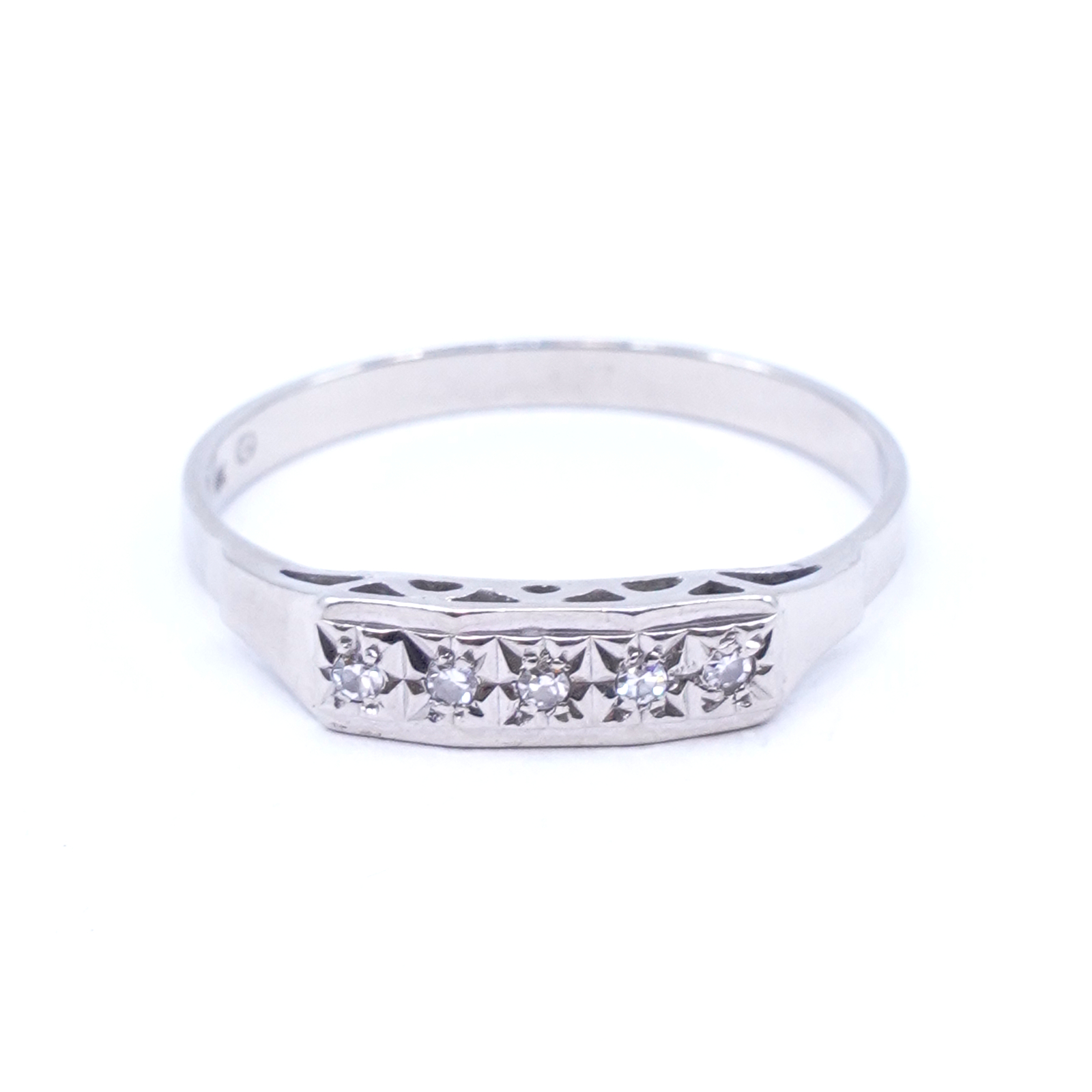 Ring Vitguld 18K