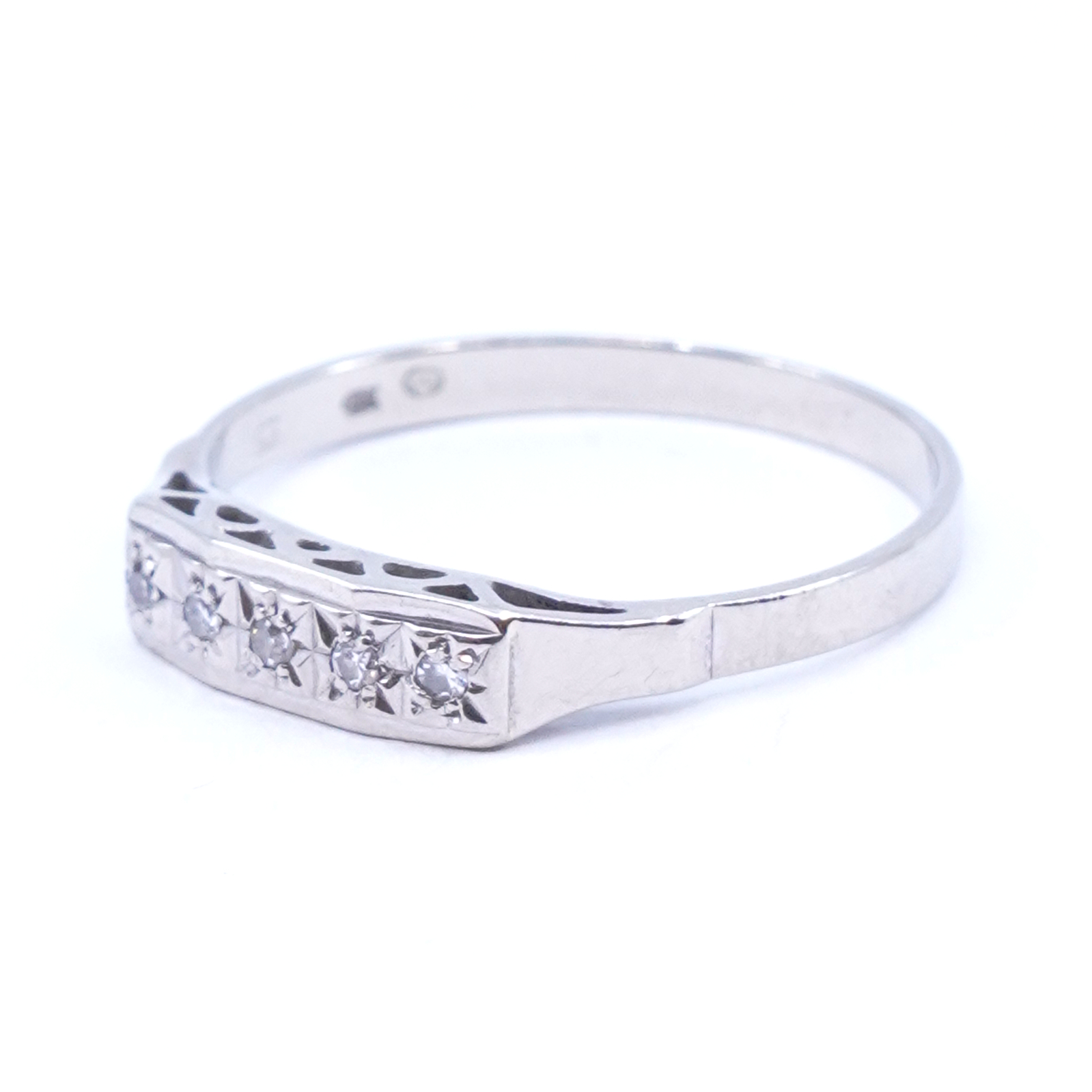 Ring Vitguld 18K