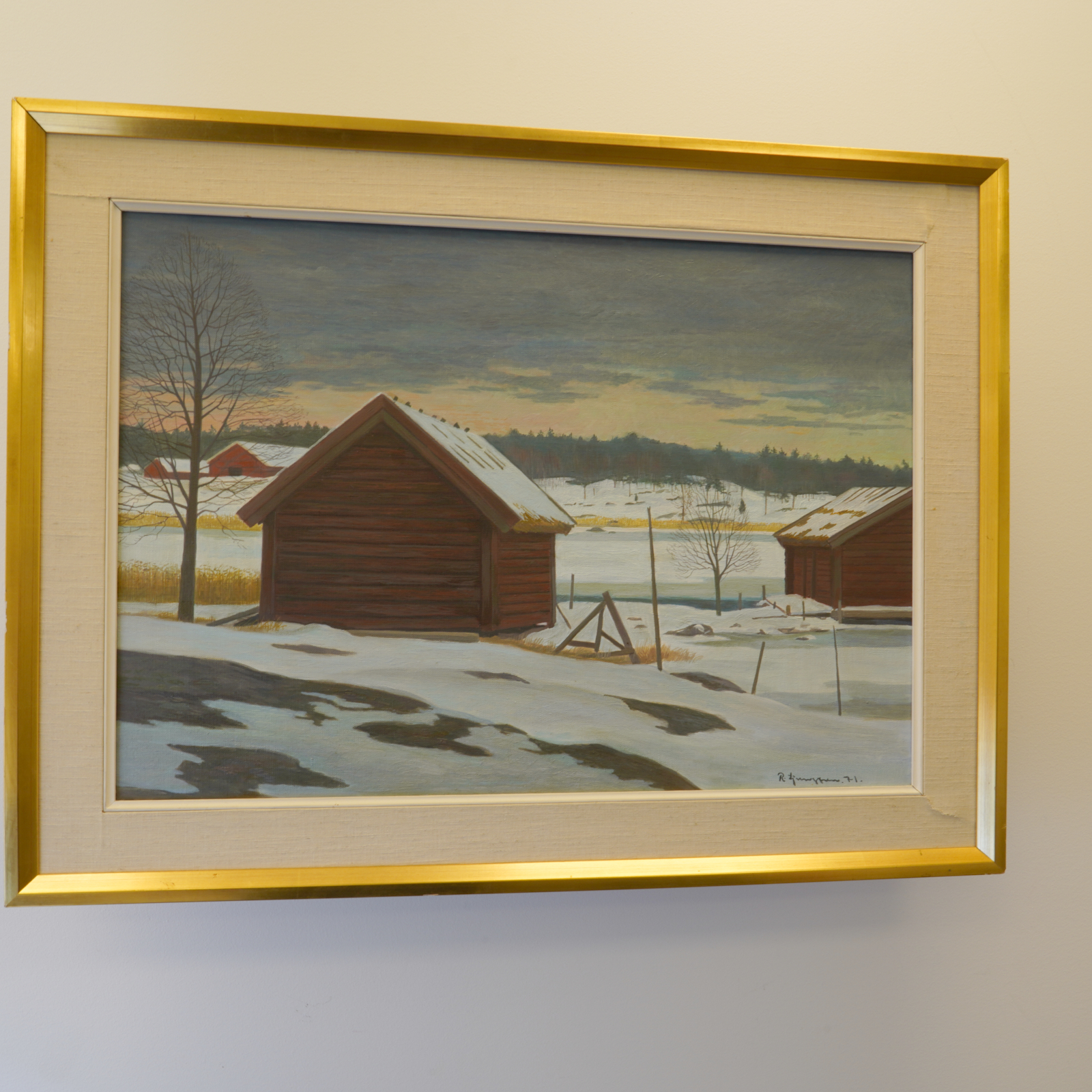 Oljemålning Reinhold Ljunggren (1920-2006)