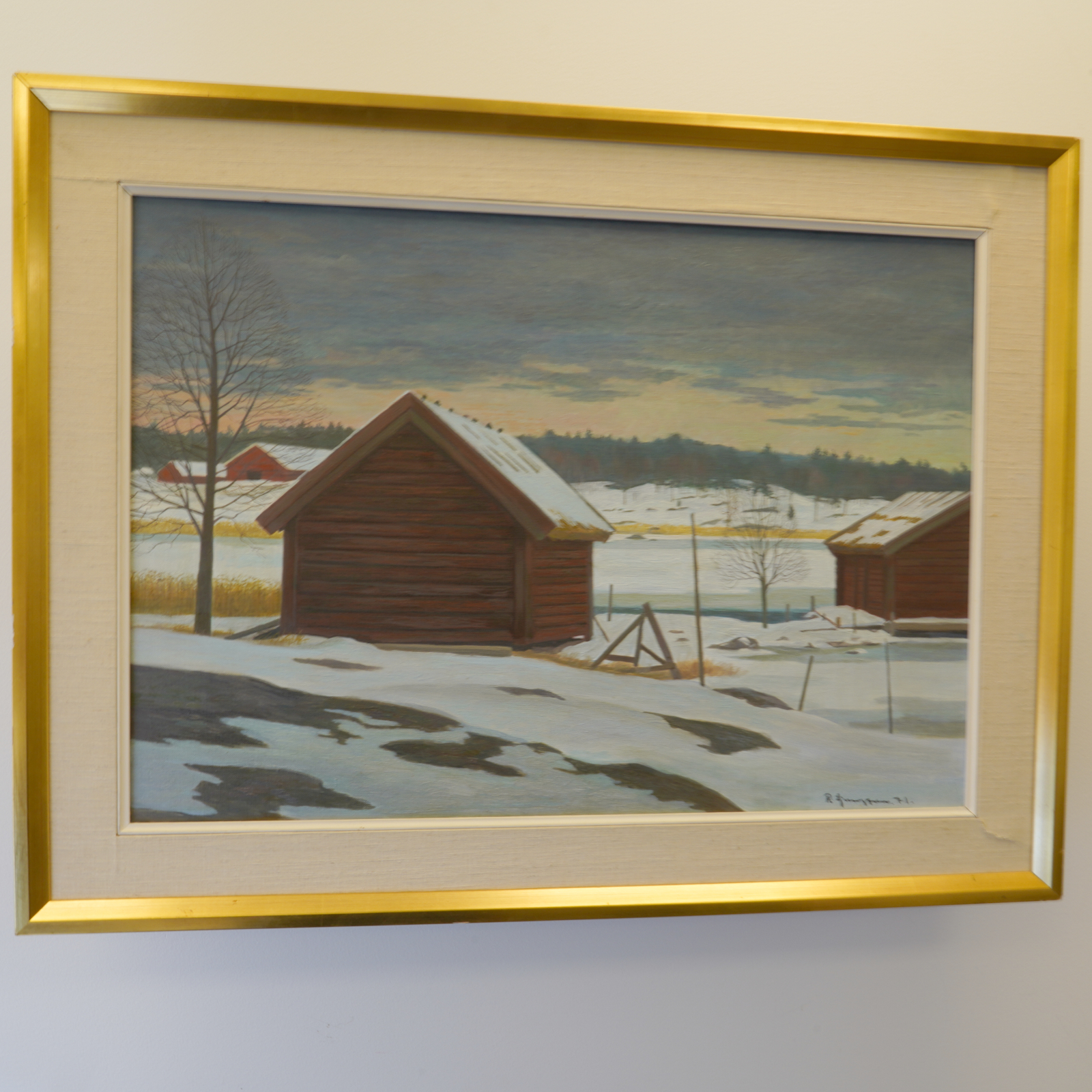 Oljemålning Reinhold Ljunggren (1920-2006)