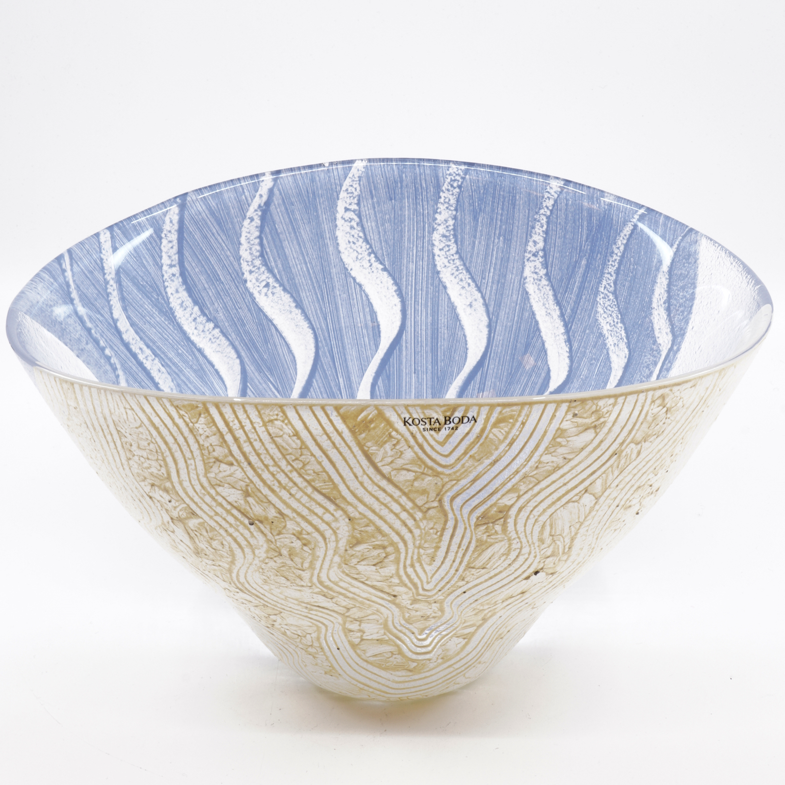 Skål , glas, "Tonga", Monica Backström, Kosta Boda. 1900-talets andra hälft