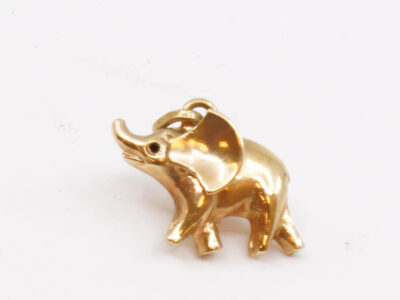 Hänge Elefant 18K Höjd 14mm