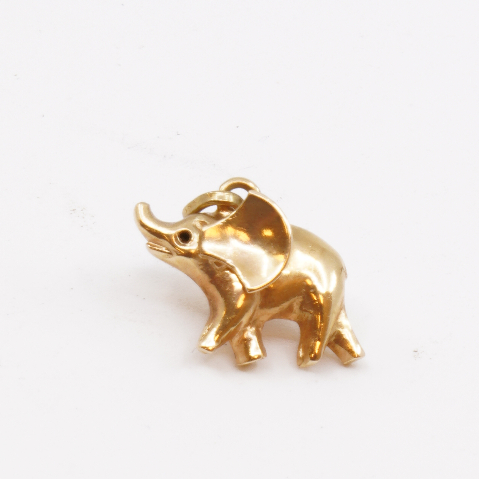 Hänge Elefant 18K Höjd 14mm