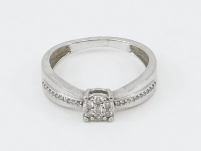 Ring Vitguld 18K