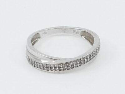 Ring Vitguld 18K
