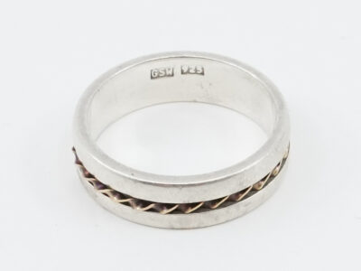 Ring Tvåfärgat Silver