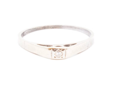 Ring Vitguld 18K