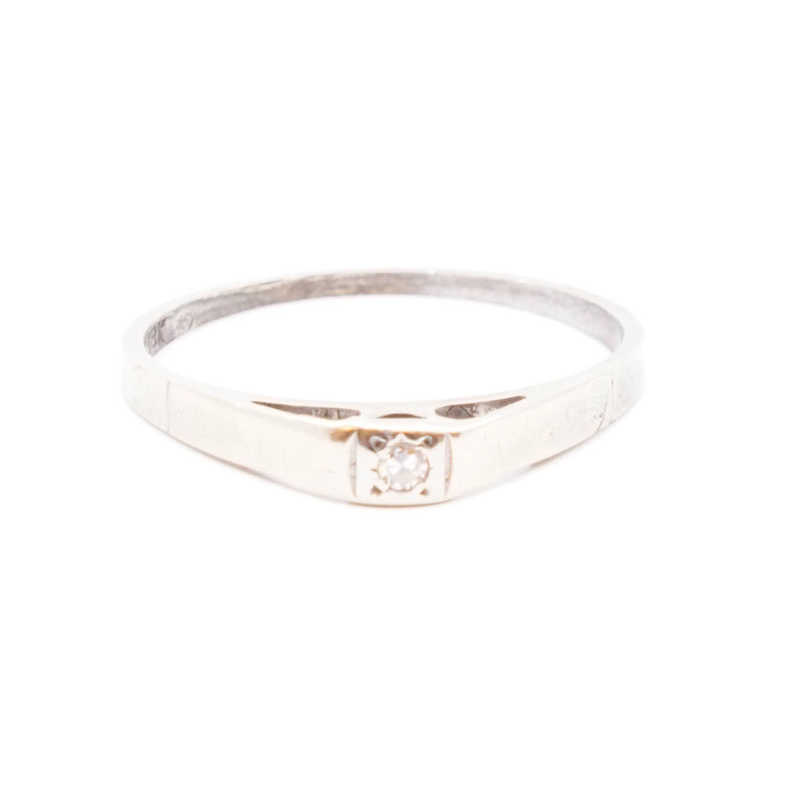 Ring Vitguld 18K