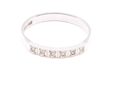 Ring Vitguld 18K