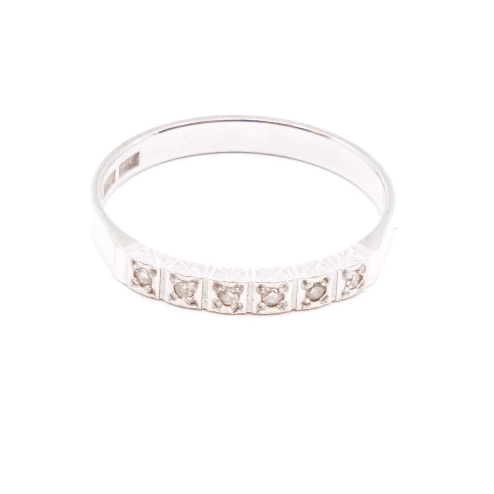 Ring Vitguld 18K
