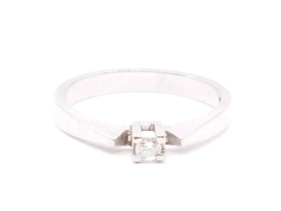 Ring Vitguld 18K
