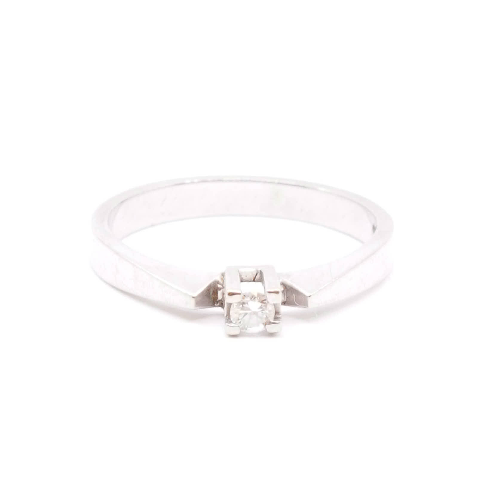 Ring Vitguld 18K