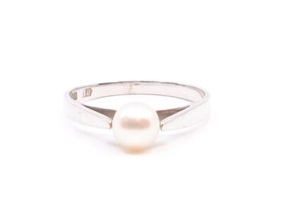 Ring Vitguld 18K