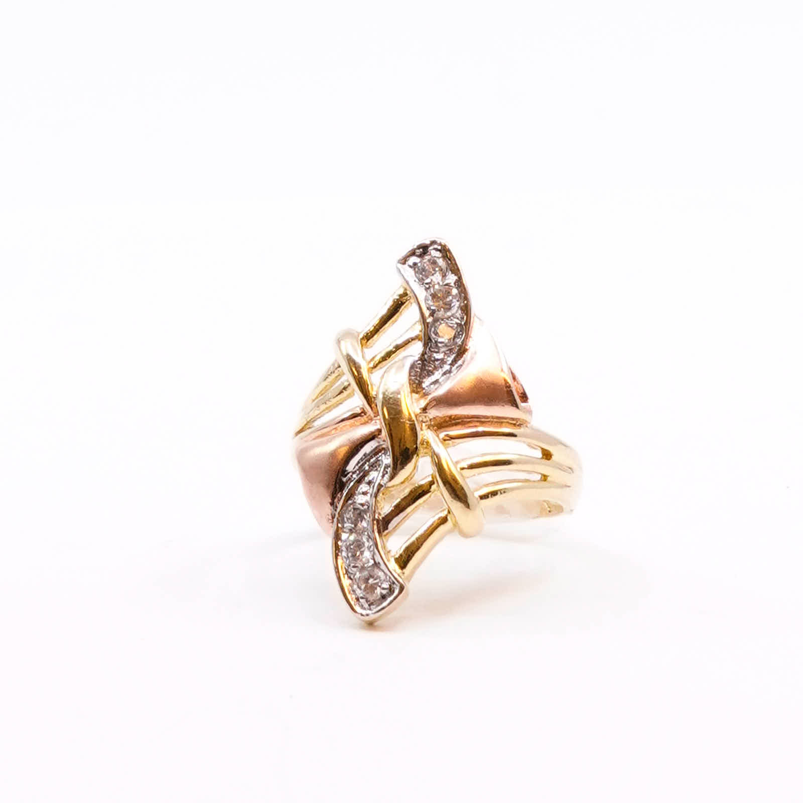Ring trefärgad Guld